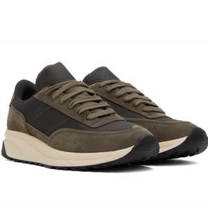 NEW COMMON PROJECTS 6140 track technical sneakers in tobacco